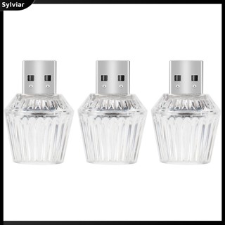 [sylviar] ชุดไฟ LED 5V USB ขนาดเล็ก 3 ชิ้น สําหรับรถยนต์ แล็ปท็อป (7