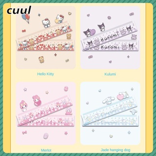 ไม้บรรทัดใหม่ น่ารัก รูปการ์ตูน Sanrio ไม้บรรทัดอะคริลิค ทรงสามเหลี่ยม 15 ซม. เครื่องเขียน สําหรับโรงเรียน COD