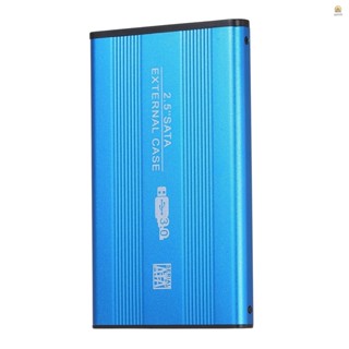 เคสฮาร์ดดิสก์ภายนอก SATA HDD SSD USB3.0 3.0 ความเร็วสูง 2.5 นิ้ว อลูมิเนียมอัลลอย สีฟ้า