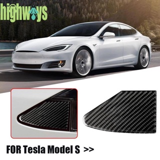 สติกเกอร์คาร์บอนไฟเบอร์ ป้องกันพอร์ตชาร์จ สําหรับ Tesla Model S [highways.th]