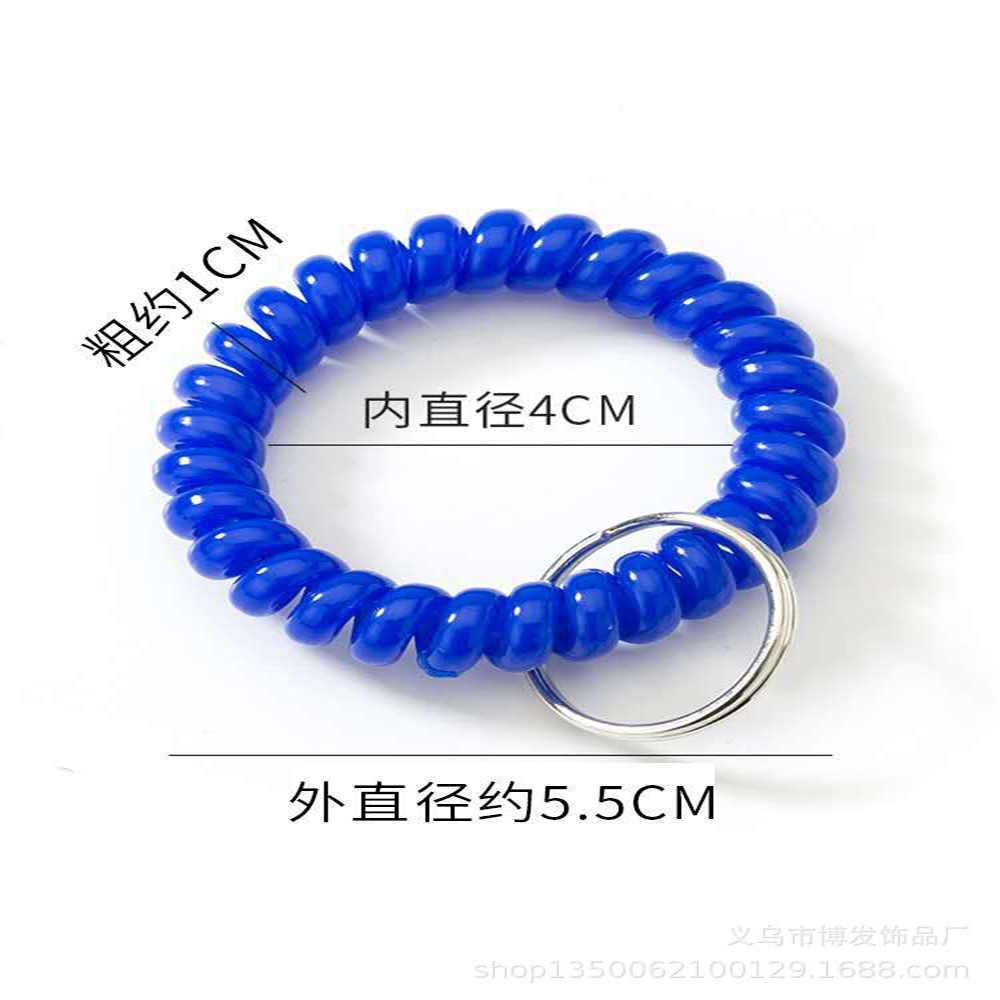 พวงกุญแจพลาสติก แบบยืดหยุ่น ยืดหดได้ สามารถยืดหดได้ พร้อมเชือกเส้นเล็ก