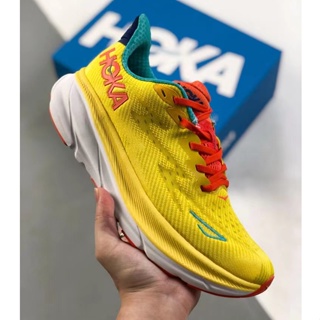 Hoka ONE ONE Clifton 9 รองเท้าผ้าใบลําลอง พื้นหนา เบาพิเศษ ระบายอากาศ สําหรับผู้ชาย ผู้หญิง เหมาะกับการวิ่ง ไซซ์ 36-45 UPJ0