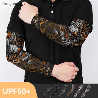 [FREG] 1Pair Cool Sports Arm Sleeves Plus Size Quick Dry Non-slip UV Protection Running Arm Sleeves Men Fitness Armguards Cuff Cover FDH