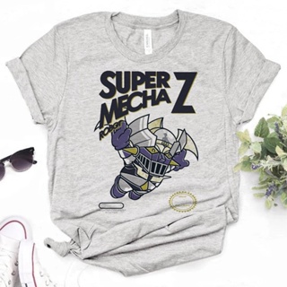 เสื้อยืด พิมพ์ลายกราฟฟิค Mazinger z Y2K สไตล์ญี่ปุ่น ฮาราจูกุ สําหรับผู้หญิง