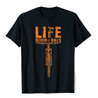 ใหม่ เสื้อยืดลําลอง แขนสั้น คอกลม ลาย Life Behind Bars สําหรับผู้ชาย เหมาะกับการขี่จักรยานเสือภูเขา