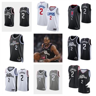 Los Angeles Clippers # 2 Kawhi Leonard เสื้อสเวตเตอร์ของเสื้อบาสเก็ตบอล NBA Jersey