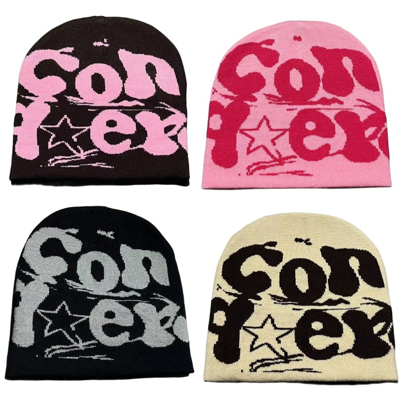 XU InsStyle หมวกถัก Y2K วัยรุ่นสาว Kpop เต้นรําหมวกแฟชั่น Jacquard Beanie หมวก