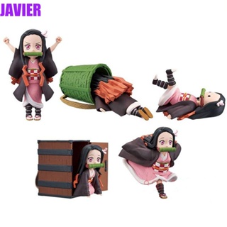 ตุ๊กตาฟิกเกอร์ PVC รูป Demon Slayer Kimetsu No Yaiba น่ารัก ของเล่นสําหรับเด็ก