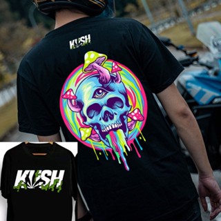 【Hot】 [100% Cotton]KUSH Tshirt เสื้อยืดผ้าฝ้าย พิมพ์ลาย สำหรับผู้ชาย และผู้หญิง ผ้าคุณภาพสูง แฟชั่นแขนสั้นผ้าฝ้าย