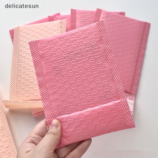 Delicatesun 10 ชิ้น / แพ็ค สีชมพู สีม่วง ถุงบับเบิ้ล หนา ด่วน แพ็กเกจ ถุง มีกาวในตัว จัดส่ง ไปรษณีย์ ที่ใส่สติกเกอร์ ดี