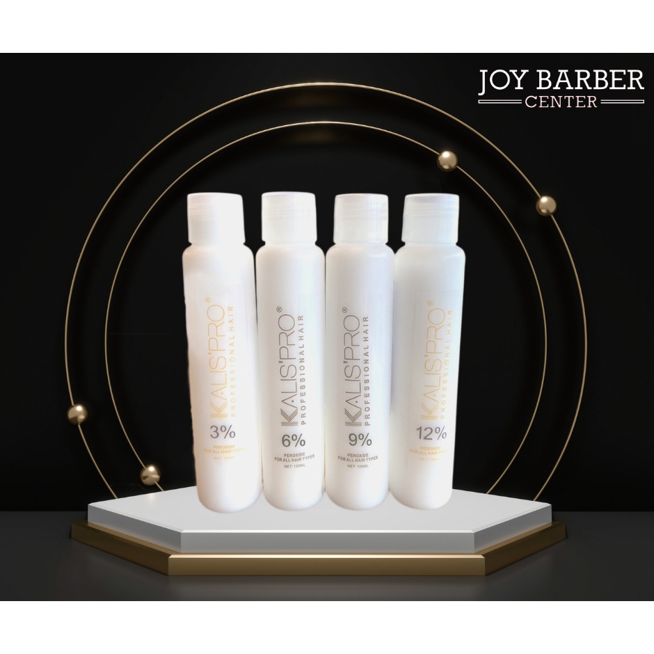 KALISPRO Hydrogen Peroxide ไฮโดรเจน 100 ml.(3%,6%,9%,12%) ใช้สำหรับผสมกับครีม ย้อมเปลี่ยนสีผมหรือฟอก