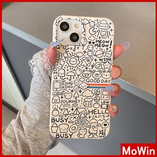 Mowin - เข้ากันได้สำหรับ เคสไอโฟน เคสไอโฟน11 เคส iphone 11เคส iPhone เป็นมิตรกับสิ่งแวดล้อมเคสที่ย่อยสลายได้นุ่มกันกระแทกป้องกันสีขาวเต็มหน้าจอจังหวะสัตว์เล็กเข้ากันได้กับ iPhone 13 Pro max 12 Pro Max 11 XS