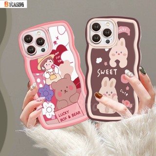 เคสโทรศัพท์มือถือ TPU ขอบหยัก ลายหมีน่ารัก สําหรับ Redmi A2 A1 Redmi Note 12 Pro Note 11 Note11S 12C 10C 10 10A 9C 9A 9T Note10 5G 10S Note9 Note8 Poco M5S M3Pro X3