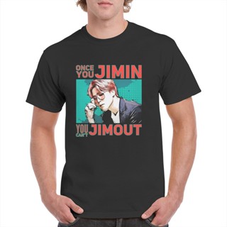 ขายดี เสื้อยืดลําลอง แขนสั้น พิมพ์ลายกราฟิก Once You Jimin Yount Jimout 90S สไตล์เรโทร สําหรับผู้ชาย 2023 127365