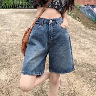 DaDulove💕 New American Ins High Street Retro Washed Denim Shorts Niche High Waist Wide Leg Pants Hot Pants