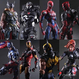 Quick hair change PA change black Spider-Man venom Deadpool Iron Man 2 generation Captain America can handle model ornaments