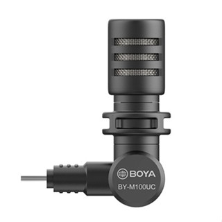 ไมโครโฟน Boya BY-M100UC Mininature Condenser Microphone ไมโครโฟน บันทึกเสียง Video Vlog ต่อสมาร์ทโฟนผ่านช่องเสียบ TYPE-C