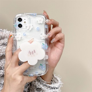 เคสโทรศัพท์มือถือ ลายดอกไม้สด พร้อมที่ตั้งวาง สําหรับ Redmi Note 11 10 9 Redmi 12C A1 Plus 10 10C 9A 9C 9T MI 11 Lite Poco X3 NFC X3 Pro