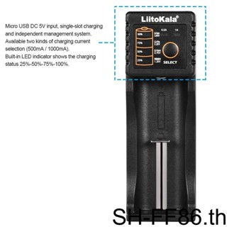 Liitokala Lii-100 ที่ชาร์จแบตเตอรี่ 4 35V 3 2V 3 7V 1 2V ชาร์จซ้ําได้