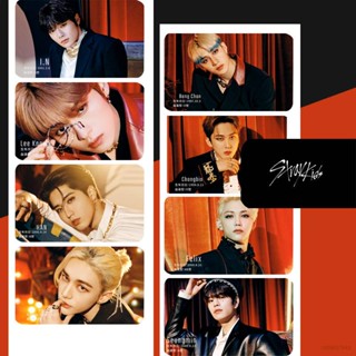 โฟโต้การ์ด LOMO BANGCHAN LEE KNOW IN CHANGBIN HYUNJIN HAN SEUNGMIN สําหรับเด็ก จํานวน 8 ชิ้น ต่อชุด