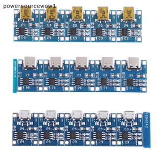 Wow บอร์ดชาร์จลิเธียม Micro USB 5V 1A TYPE-C 18650 TC4056A TP4056 5 ชิ้น