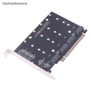 [fashionbanana] ใหม่ พร้อมส่ง ฮาร์ดไดรฟ์แปลง M.2 NVMe SSD เป็น PCIE X16M 4 พอร์ต