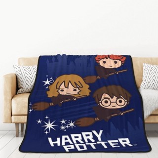 [พร้อมส่ง] ผ้าห่มอบอุ่น ผ้ากํามะหยี่ขนนิ่ม ไม่ขึ้นขน ลาย Harry Potter ขนาดเล็ก ของขวัญ สําหรับคุณแม่ และลูกสาว