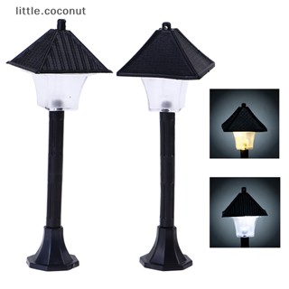 [little.coconut] โคมไฟถนน LED 1:12 สําหรับตกแต่งบ้านตุ๊กตา