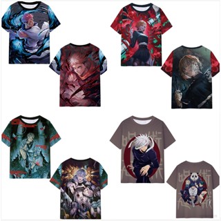 23 Jujutsu Kaisen เสื้อยืดแขนสั้น คอสเพลย์ พลัสไซซ์ ลายอนิเมะ Yuji Kugisaki Nobara 3D