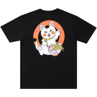 Ripndip เสื้อยืดแขนสั้น ลายแมว LUCKY CAT LUCKY LUCKY CAT 0723 สําหรับผู้ชาย ผู้หญิง