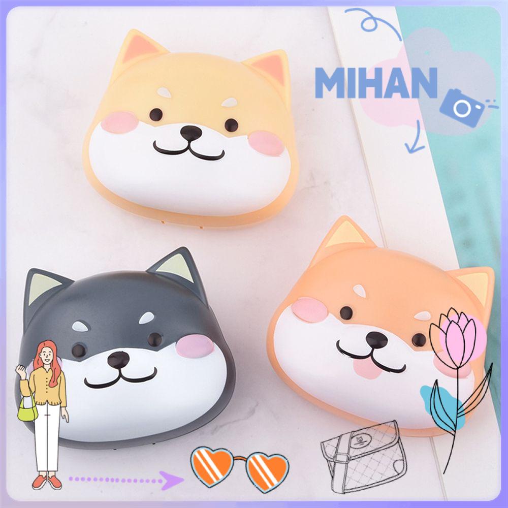 Mh เคสคอนแทคเลนส์ พลาสติก ลายการ์ตูนน่ารัก พร้อมที่ใส่กระจก