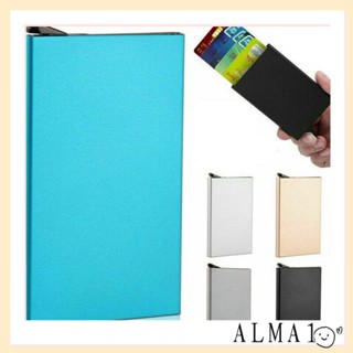 กระเป๋าสตางค์ ALMA RFID แบบป๊อปอัพอัตโนมัติ บล็อก RFID