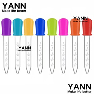 Yann1 หลอดดูดของเหลว แบบใส 8 สี 5 มล. สําหรับห้องครัว 8 ชิ้น