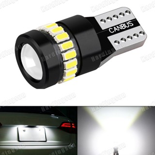 หลอดไฟอ่านหนังสือภายในรถยนต์ T10 18SMD 3014 1SMD 3030 สีขาว 1 ชิ้น