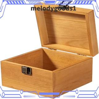 MELODYGOODS1 กล่องไม้เก็บของ ขนาดเล็ก 5.7 นิ้ว พร้อมฝาปิด สําหรับงานฝีมือ diy