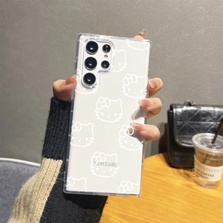 เคสโทรศัพท์มือถือ ซิลิโคนนุ่ม ใส ลายเฮลโลคิตตี สีขาว สําหรับ เรียลมี 11 10 9 8 7 X7 Pro Plus 9i 8i