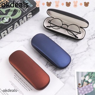 OKDEALS กล่องใส่แว่นตา หนัง PU ประดับไข่มุก สไตล์คลาสสิก อุปกรณ์เสริม สําหรับอ่านหนังสือ