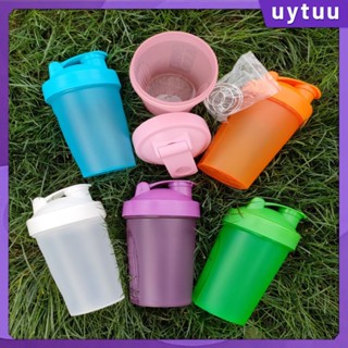 Uytuu Shaker Bottle Water Cup 400ml / 500ml Sports Bottle Gym Protein Shake Bottles Shaker Food Grade Bpa Free