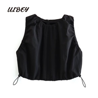 Uibey เสื้อกั๊ก ขนาดเล็ก แฟชั่น เซ็กซี่ 6336