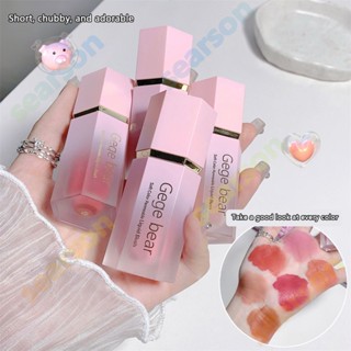 Gege Bear Soft Color Liquid Blusher Sleek Silky Natural Cheek Blush Moisturizing Clear Whitening Natural Matte Rouge 【searson】 【searson】