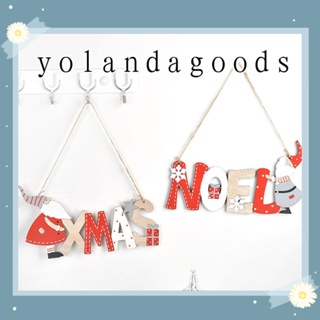 YOLA จี้ไม้ รูปซานตาคลอส สําหรับแขวนตกแต่งต้นคริสต์มาส DIY