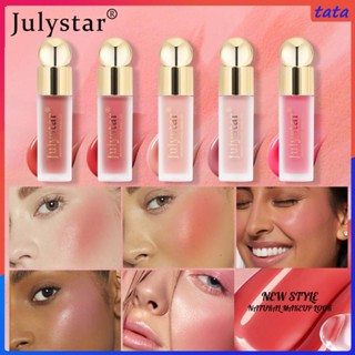 Julystar Monochrome Matte Liquid Blush Natural Lasting Blush อายแชโดว์ บลัชออน ลิควิด 5 สี (tata.th)