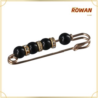 Rowans เข็มกลัดมุก แฟชั่น ป้องกันแสง เปิดด้านล่าง ปกเสื้อ เข็มกลัด หัวเข็มขัด