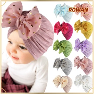 Rowans หมวกผ้าโพกหัว ผ้าฝ้าย แบบนิ่ม สําหรับเด็กทารก โรงพยาบาล