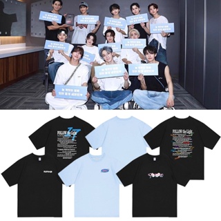 Seventeen เสื้อยืดแขนสั้นลําลอง ผ้าฝ้าย ทรงหลวม พลัสไซซ์ สไตล์ฮาราจูกุ แฟชั่นฤดูร้อน สําหรับผู้ชาย และผู้หญิง 2023