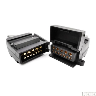 Uki ซ็อกเก็ตปลั๊กพ่วง 12V 12Pin 12 PIN สําหรับรถพ่วง 1 ชุด