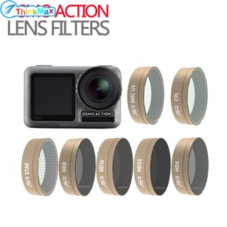 ชุดฟิลเตอร์เลนส์กล้อง สําหรับ DJI OSMO Action CPL UV STAR ND4 8 16 32 ND8 16 32 64-PL DJI Action Camera