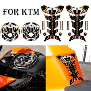 สติกเกอร์ติดถังน้ํามันรถมอเตอร์ไซด์ 3D กันลื่น กันรอยขีดข่วน สําหรับ KTM R2R 200 250 390 790 DUKE RC390