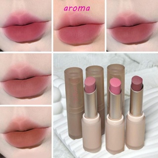 Aroma ลิปสติก ลิปกลอส เนื้อแมตต์ กันน้ํา ติดทนนาน 6 สี ไม่ติดแก้ว