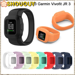 Shououy สายนาฬิกาข้อมือ ซิลิโคนนิ่ม ไม่มีหัวเข็มขัด สําหรับ Vivofit JR 3 GarminFit JR3